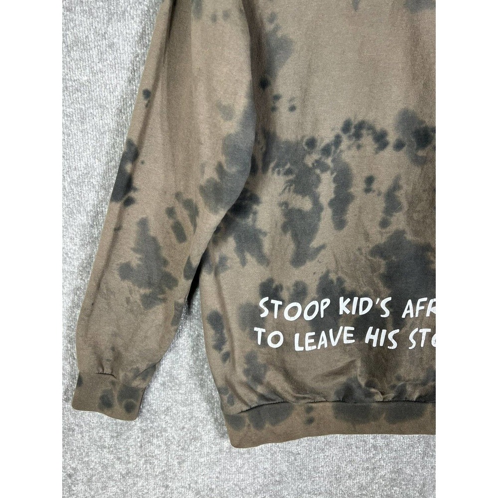 Nickelodeon Hey Arnold Stoop Kid Football Head Tie Dye Hoodie Mens Medium Brown - Picture 14 of 16